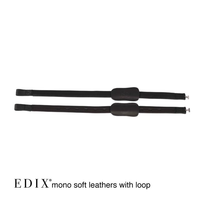 EDIX mono stirrup leathers of soft leather with loop and T-bar
