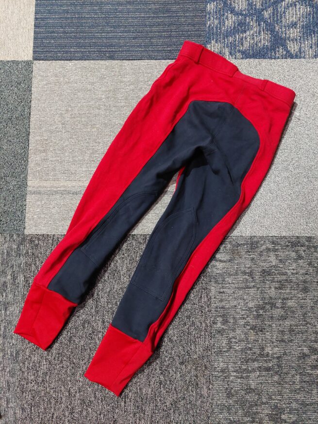 #118 Riding breeches red/blue size 36 - Image 2