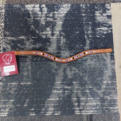#222 - EDIX Browband Brightstar cognac size full