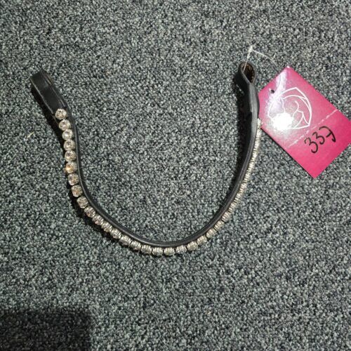 #337 - Browband Swarovski black cob