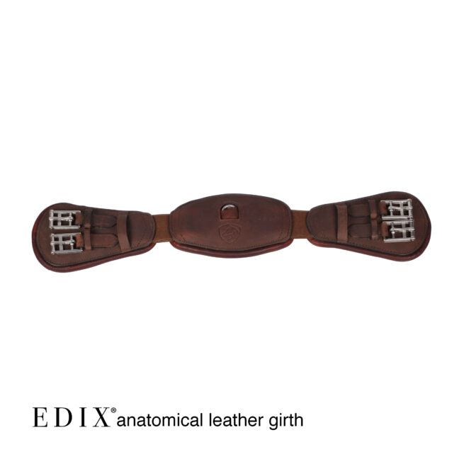 EDIX anatomische 3-delige leren dressuursingel - Afbeelding 5