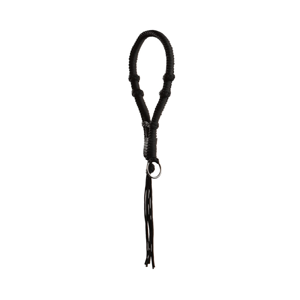 Bosal Tressé En Cuir Brut – 40 Tresses – 12 Pouces – Naturel/Noir – Rider Vivan