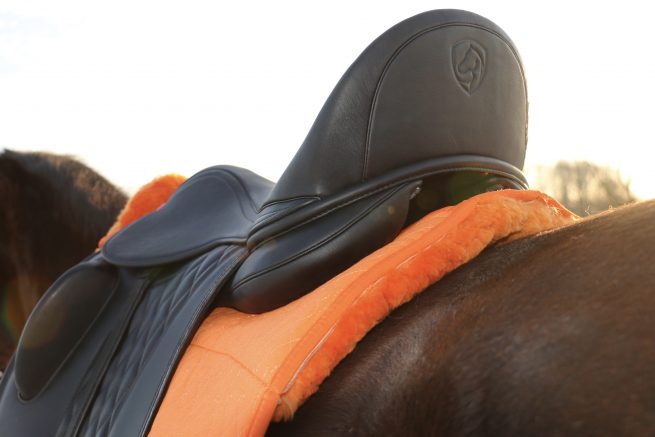 EDIX Uni dressuur Merino scheepkin 8-pocket saddle pad
