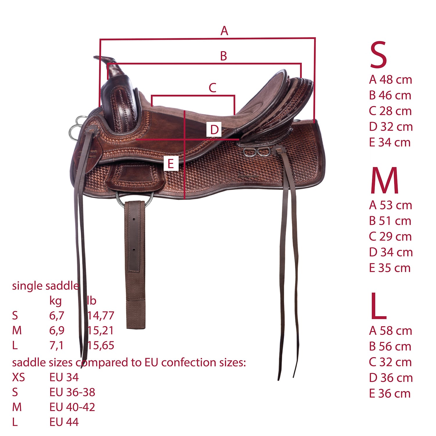 EDIX boomloos westernzadel - EDIX