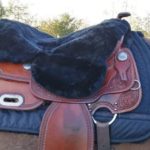 EDIX Merino sheepskin seat saver, for Western saddle