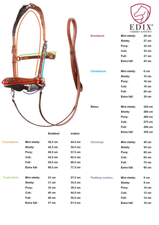 EDIX ED2, model Grace side pull hoofdstel - Afbeelding 5