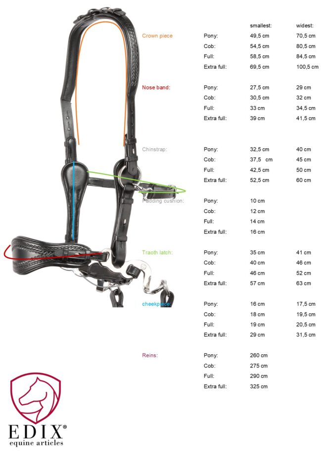 EDIX ED4 Hackamore hoofdstel, model Jazz - Afbeelding 5