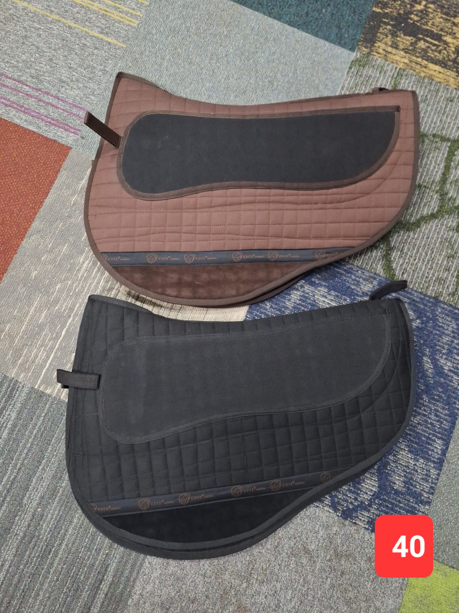 Felt based Roundpad, synthetic fur EDIX Saddles